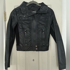 Mandee Faux Leather Jacket